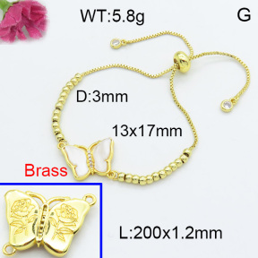 Fashion Brass Bracelet  F3B404059baka-G030