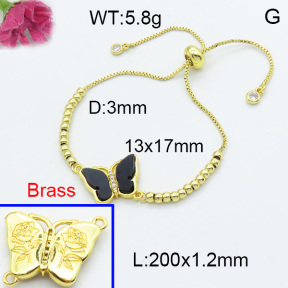 Fashion Brass Bracelet  F3B404062baka-G030