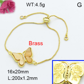 Fashion Brass Bracelet  F3B404073baka-G030