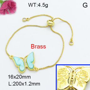 Fashion Brass Bracelet  F3B404075baka-G030