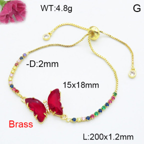 Fashion Brass Bracelet  F3B404077avja-G030