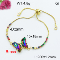 Fashion Brass Bracelet  F3B404086avja-G030