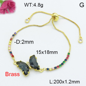 Fashion Brass Bracelet  F3B404087avja-G030
