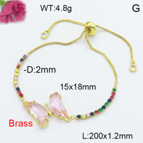 Fashion Brass Bracelet  F3B404088avja-G030