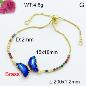 Fashion Brass Bracelet  F3B404089avja-G030