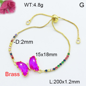 Fashion Brass Bracelet  F3B404093avja-G030