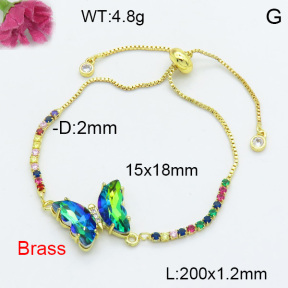Fashion Brass Bracelet  F3B404094avja-G030