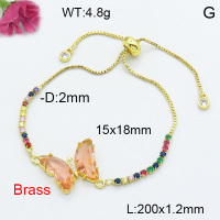 Fashion Brass Bracelet  F3B404095avja-G030