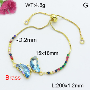 Fashion Brass Bracelet  F3B404096avja-G030