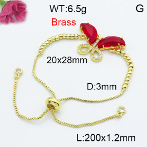 Fashion Brass Bracelet  F3B404098baka-G030