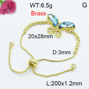 Fashion Brass Bracelet  F3B404099baka-G030