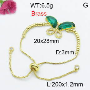 Fashion Brass Bracelet  F3B404100baka-G030