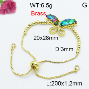 Fashion Brass Bracelet  F3B404101baka-G030