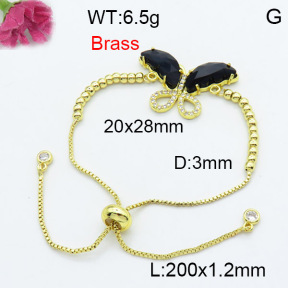 Fashion Brass Bracelet  F3B404104baka-G030