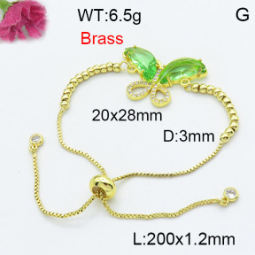 Fashion Brass Bracelet  F3B404106baka-G030