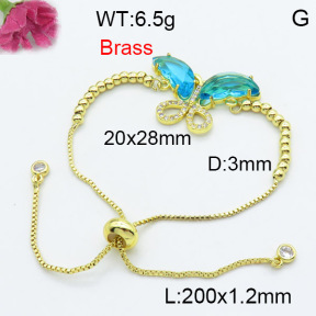 Fashion Brass Bracelet  F3B404108baka-G030