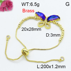 Fashion Brass Bracelet  F3B404111baka-G030