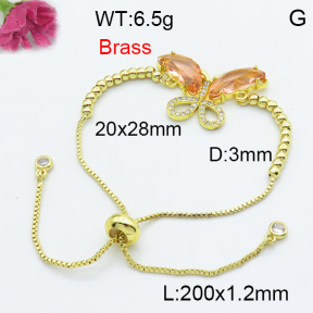 Fashion Brass Bracelet  F3B404112baka-G030
