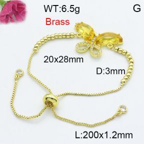 Fashion Brass Bracelet  F3B404113baka-G030