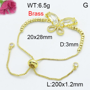 Fashion Brass Bracelet  F3B404114baka-G030