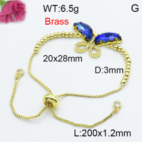 Fashion Brass Bracelet  F3B404115baka-G030