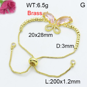 Fashion Brass Bracelet  F3B404118baka-G030
