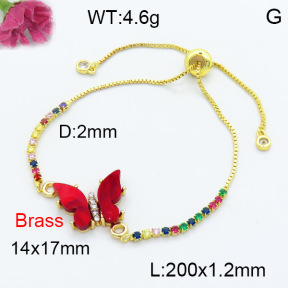 Fashion Brass Bracelet  F3B404119vail-G030