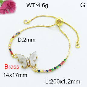 Fashion Brass Bracelet  F3B404120vail-G030