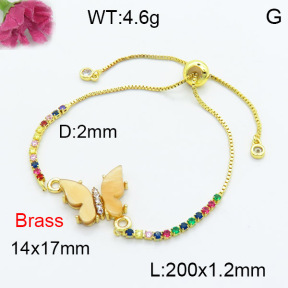 Fashion Brass Bracelet  F3B404121vail-G030