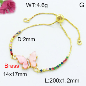 Fashion Brass Bracelet  F3B404122vail-G030