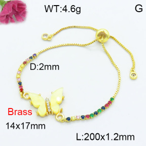Fashion Brass Bracelet  F3B404123vail-G030