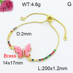 Fashion Brass Bracelet  F3B404125vail-G030