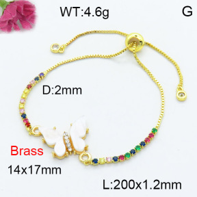 Fashion Brass Bracelet  F3B404129vail-G030