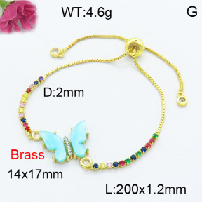Fashion Brass Bracelet  F3B404131vail-G030
