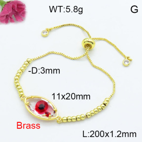 Fashion Brass Bracelet  F3B404145baka-G030