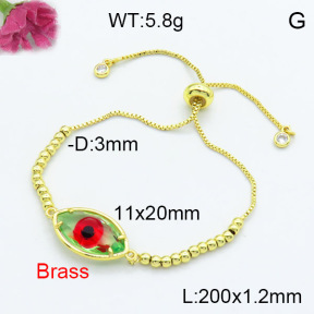 Fashion Brass Bracelet  F3B404146baka-G030
