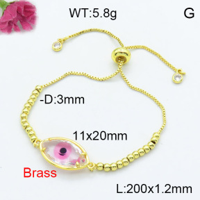 Fashion Brass Bracelet  F3B404147baka-G030