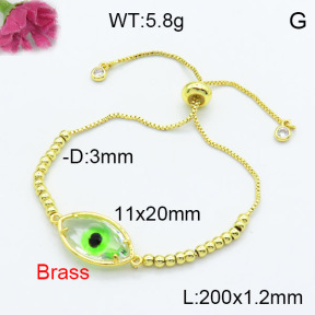 Fashion Brass Bracelet  F3B404150baka-G030