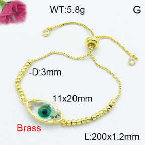 Fashion Brass Bracelet  F3B404152baka-G030