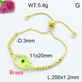 Fashion Brass Bracelet  F3B404153baka-G030