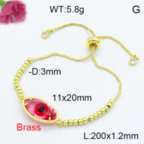 Fashion Brass Bracelet  F3B404155baka-G030