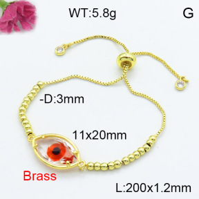 Fashion Brass Bracelet  F3B404157baka-G030