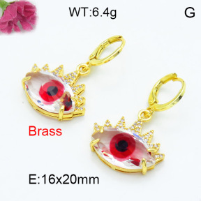 Fashion Brass Earrings  F3E402315bhva-G030