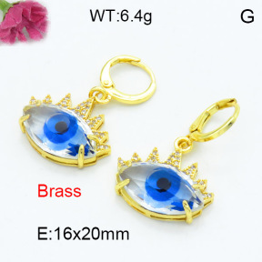 Fashion Brass Earrings  F3E402320bhva-G030