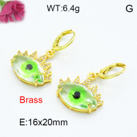 Fashion Brass Earrings  F3E402327bhva-G030