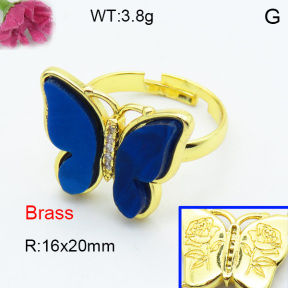 Fashion Brass Ring  F3R400456vbmb-G030