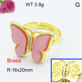 Fashion Brass Ring  F3R400457vbmb-G030