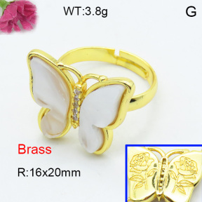 Fashion Brass Ring  F3R400458vbmb-G030