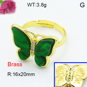 Fashion Brass Ring  F3R400459vbmb-G030
