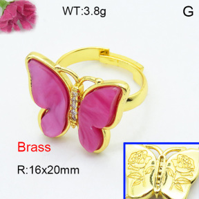 Fashion Brass Ring  F3R400460vbmb-G030